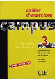 Campus 3 ćwiczenia - Interactions 2 A1.2 2 ed. podręcznik z ćwiczeniami + klucz i płyta DVD - Nowela - Do nauki języka francuskiego - 