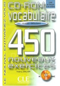CD ROM Vocabulaire 450 exercices debutant - CD ROM Conjugaison 450 exercices debutant - Nowela - - 