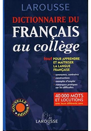 Dictionnaire du francais au college 