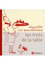 Mots de la table Ripaille et marmitons - "Petit Robert des noms propres Dictionnaire illustre" słownik francuski - - 