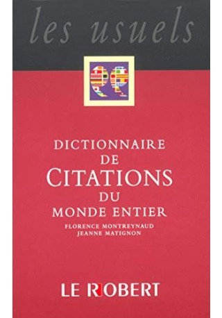 Dictionnaire poche citations du monde entier 