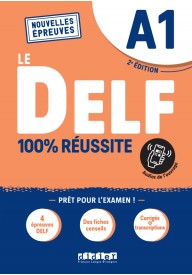 DELF 100% reussite A1 + zawartość online ed. 2022 - DELF junior scolaire A1 książka+klucz+transkrypcja+CD audio - Nowela - - 