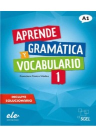 Aprende Gramatica y vocabulario 1 (A1) ed. 2022 - Gramatica explicada para niveles intermedios książka + klucz - Nowela - - 