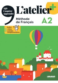 Atelier plus A2 podręcznik + didierfle.app - Atelier A1 podręcznik + DVD-ROM - Nowela - Do nauki języka francuskiego - 