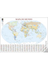 Mapa do Mundo - Materiały do nauki języka portugalskiego - Księgarnia internetowa - Nowela - - 