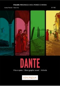 Collana Italiani: personaggi che il mondo ci invidia - Dante Alighieri - Percorso CILS A2 podręcznik przygotowujący do egzaminu + audio online - - 