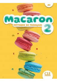 Macaron 2 podręcznik do nauki francuskiego dla dzieci A1 - Seria Macaron - Nowela - - 