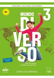 Mundo Diverso 3 podręcznik + ćwiczenia B1 - "Suena 2 prof + CD audio Nueva edicion" wydawnictwo Anaya - - 