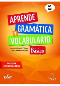 Aprende Gramatica y vocabulario basico A1+A2 ed. 2022 - Język hiszpański zbiór ćwiczeń dla gimnazjalistów egzamin - Nowela - - 