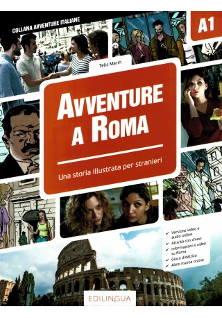 Avventure A Roma A1 - Storia illustrata per studenti d'italiano - Książki i podręczniki - język włoski