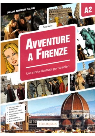 Avventure A Firenze A2 - Storia illustrata per studenti d'italiano - Książki i podręczniki - język włoski
