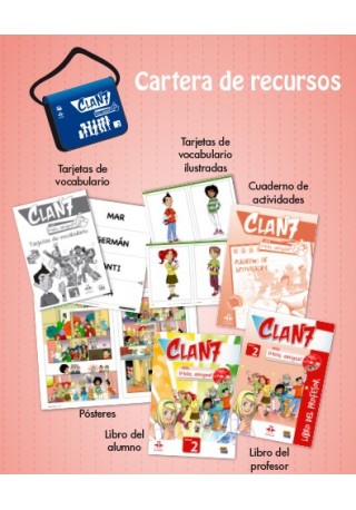 Clan 7 con Hola amigos 2 zestaw dla nauczyciela - Do nauki hiszpańskiego dla dzieci.