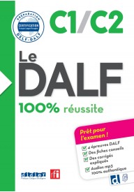 DALF 100% reussite C1/C2 książka + didierfle. app - Odyssee C1/C2 Podręcznik do języka francuskiego dla starszej młodzieży i dorosłych. - Nowela - Książki i podręczniki - język francuski - 