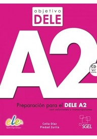 Objetivo DELE nivel A2 książka + CD audio stare wydanie - Wyprzedaże - Nowela - - 