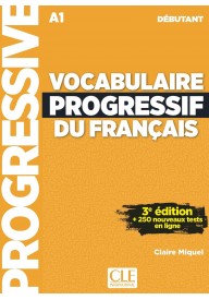 Vocabulaire progressif du Francais niveau debutant A1 + audio on line - 101 jeux de FLE A2 ćwiczenia ze słownictwa francuskiego Didier - - 