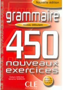 Grammaire 450 exercices debutant livre + corrige