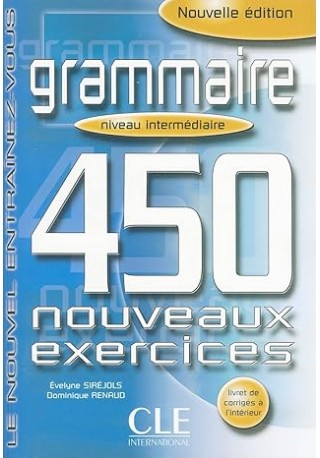 Grammaire 450 exercices intermediaire livre + corrige 