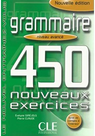 Grammaire 450 exercices avance + corrige - Grammaire Progressive du Francais niveau debutant complet + CD Audio - Nowela - - 
