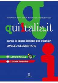 Qui italia.it livello elementare A1 - A2 podręcznik + MP3 - Affresco italiano B2 podręcznik + CD audio - Nowela - Do nauki języka włoskiego - 