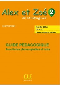 Alex et Zoe 2 przewodnik metodyczny Nowa edycja - Alex et Zoe 1 Apprendre a lire et ecrire Fichier et guide - Nowela - Do nauki języka francuskiego - 