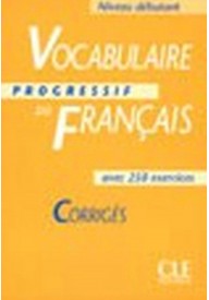 Vocabulaire progressif debutant klucz - Vocabulaire en dialogues Niveau intermediaire B1 + CD audio - Nowela - - 
