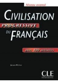 Civilisation progressive du francais avance livre - Civilisation progressive du Francais niveau debutant + CD - Nowela - - 
