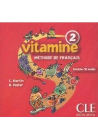 Vitamine 2 CD audio/2/ - Vitamine 2 ćwiczenia + CD audio - Nowela - Do nauki francuskiego dla dzieci. - 