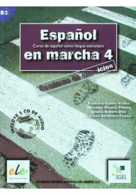 Espanol en marcha 4 ejericios + CD audio - Espanol lengua viva 4 ćwiczenia + CD - Nowela - Do nauki języka hiszpańskiego - 