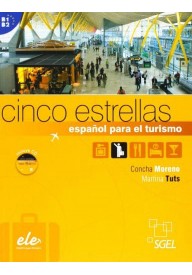 Cinco estrellas podręcznik + CD audio - Turystyka, hotelarstwo i gastronomia - książki po hiszpańsku - Księgarnia internetowa - Nowela - - 