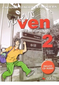 Nuevo Ven 2 ćwiczenia + CD audio - Nuevo Espanol en marcha 4 podręcznik + CD audio - Nowela - Do nauki języka hiszpańskiego - 