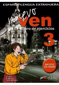 Nuevo Ven 3 ćwiczenia - Español en marcha Nueva edición 2 ed. 2021 A2 zeszyt ćwiczeń do nauki języka hiszpańskiego - Do nauki języka hiszpańskiego - 