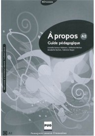 A propos A2 przewodnik metodyczny - A propos A1 podręcznik + CD - Nowela - Do nauki języka francuskiego - 