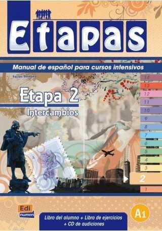 Etapas 2 podręcznik + ćwiczenia + CD audio - Do nauki języka hiszpańskiego