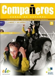 Companeros 3 podręcznik + 2 CD Audio - Companeros 1 podręcznik + licencia digital - nueva edicion - Nowela - Do nauki języka hiszpańskiego - 