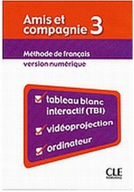 Amis et compagnie 3 materiały do tablicy interaktywnej TBI - Amis et compagnie 1|podręcznik do francuskiego|młodzież klasa 6-8|szkoła podstawowa|szkoła językowa|Nowela - - 