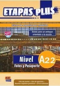 Etapas Plus A2.2 podręcznik + ćwiczenia + CD - Etapas plus C1 podręcznik + ćwiczenia - Nowela - Do nauki języka hiszpańskiego - 