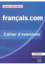 Francais.com Niveau intermediaire ćwiczenia + klucz - Korespondencja w firmie Wzory listów francuskich + CD - - 