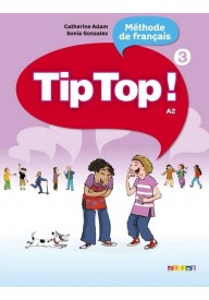Tip Top 3 A2 podręcznik + CD audio - Tip Top 2 A1.2 CD audio do podręcznika - Nowela - Do nauki francuskiego dla dzieci. - 