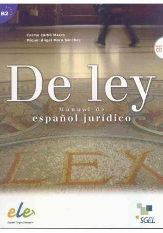 De ley Manuale de espanol juridico książka + CD audio 