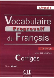Vocabulaire progressif avance klucz 2 edycja - Vocabulaire progressif du Francais avance książka + CD audio 3ed B2 C1.1 - Nowela - - 