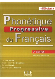 Phonetique progressive du franacia debutant książka 2 edycja - Phonetique progressive du francais intermediaire livre - Nowela - - 