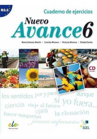 Nuevo Avance 6 ćwiczenia + płyta CD audio - Do nauki języka hiszpańskiego
