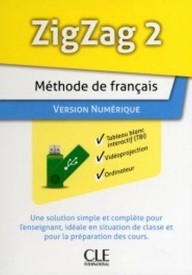 Zig Zag 2 A1.2 Materiały do tablicy interaktywnej TBI - Czwarta część (A2) serii przeznaczonej do nauki języka francuskiego DVD - - 