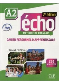Echo A2 2ed ćwiczenia + płyta CD audio - Echo A1 2ed podręcznik + płyta DVD ROM - Nowela - Do nauki języka francuskiego - 
