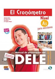 Cronometro Escolar A1 książka + CD audio lub zawartość online - Podręczniki z egzaminami z języka hiszpańskiego - Księgarnia internetowa - Nowela - - 
