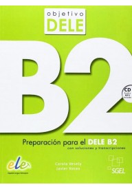 Objetivo DELE nivel B2 książka + CD audio - Podręczniki z egzaminami z języka hiszpańskiego - Księgarnia internetowa - Nowela - - 