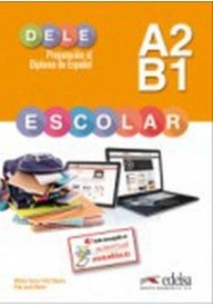 Dele Escolar A2/B1 książka - DELE A1 podręcznik + audio online ed. 2020 - Nowela - - 