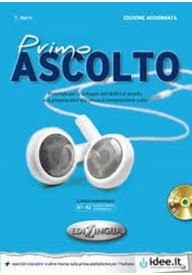 Primo ascolto NOWE książka + CD audio poziom A1-A2 - Via dei verbi 1 książka z kluczem odpowiedzi - Nowela - - 